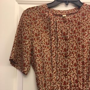 Vintage Button Down midi dress